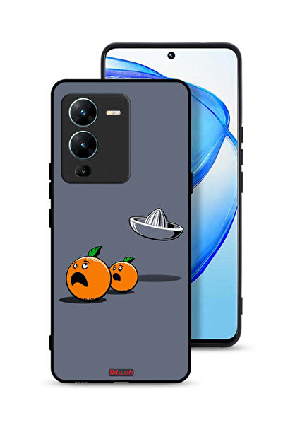 Tolwak غطاء حماية لهاتف Vivo V25 Pro 5G بتصميم فني رقمي بسيط وفكاهي