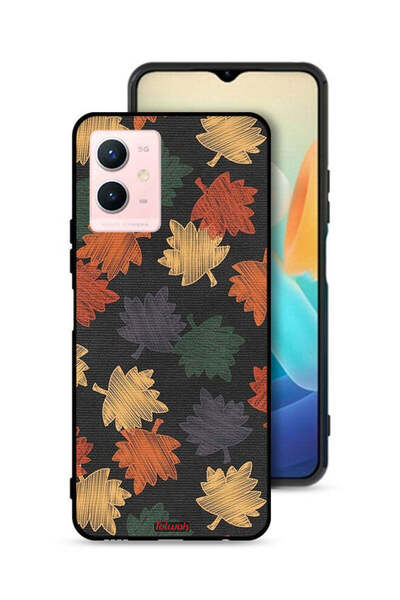 Tolwak Vivo Y33s 5G Protective Case Cover Autumn Leaves Art