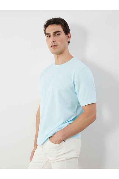 LC Waikiki Tricou pentru bărbați din bumbac pieptănat cu decolteu rotund de sezon nou - S50839Z8