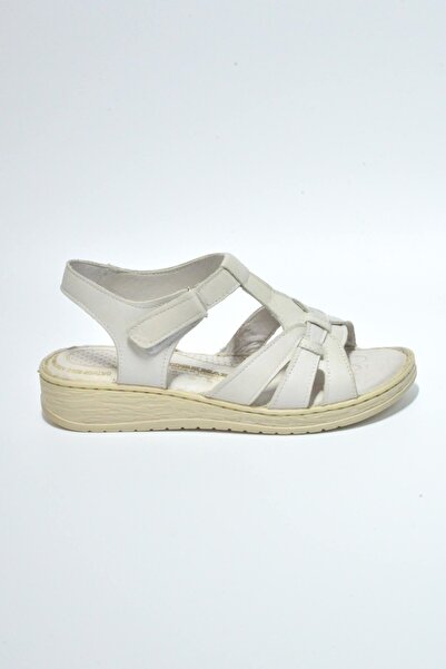 Baysal Korkmaz Comfort Genuine Leather Octopus Strap Sandals 054