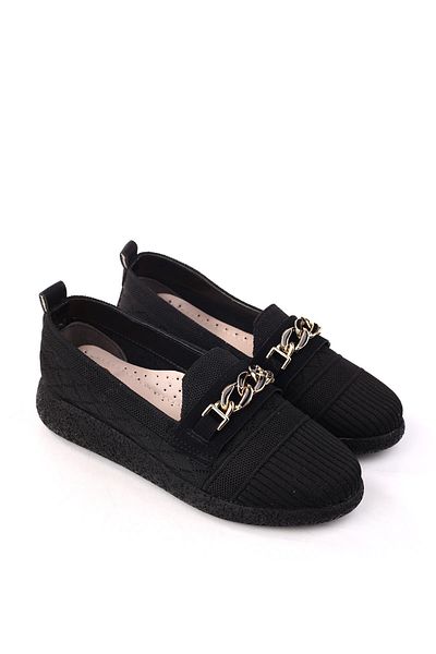 Papuçsepeti Shoe Basket 4757 Women's Knitwear Knitted Daily Comfortable Ballerina Shoes