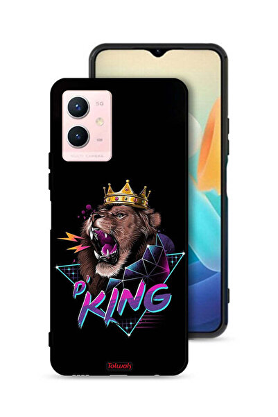 Tolwak غطاء حماية Vivo Y33s 5G برسومات الأسد الملك