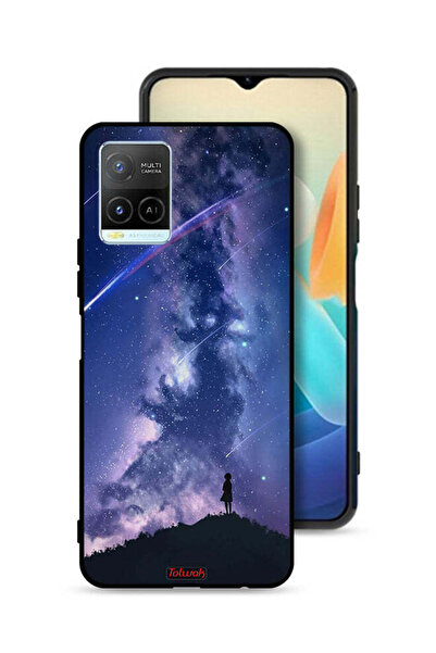 Tolwak غطاء حماية لهاتف Vivo Y21 بنقشة نجوم متحركة
