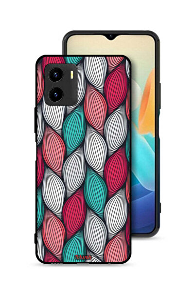 Tolwak غطاء حماية بنقشة ريش لهاتف Vivo Y15s