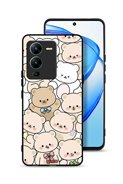 Tolwak غطاء حماية لهاتف Vivo V25 Pro 5G بنقشة دببة