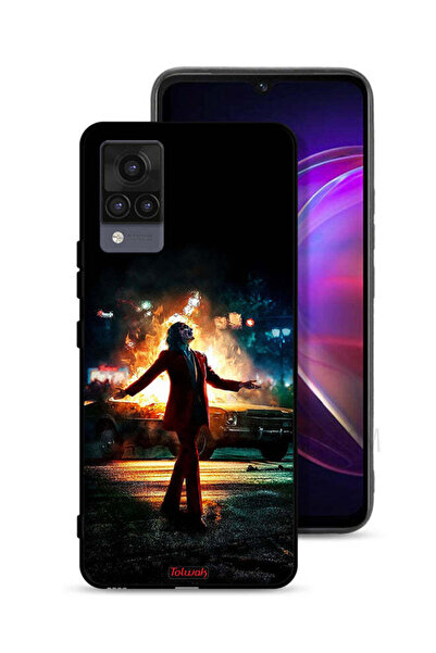Tolwak Vivo V21 Protective Case Cover Joker Happy Mode