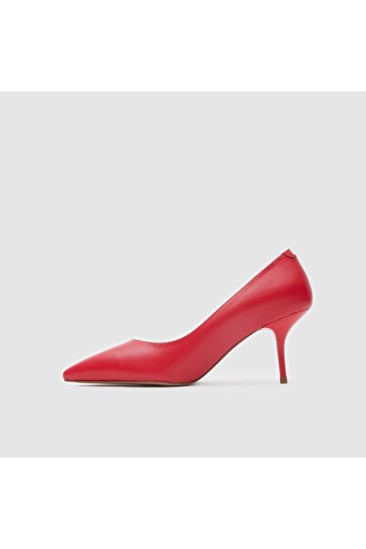 TOGO Kırmızı Hakiki Deri Kadın Stiletto [060067]