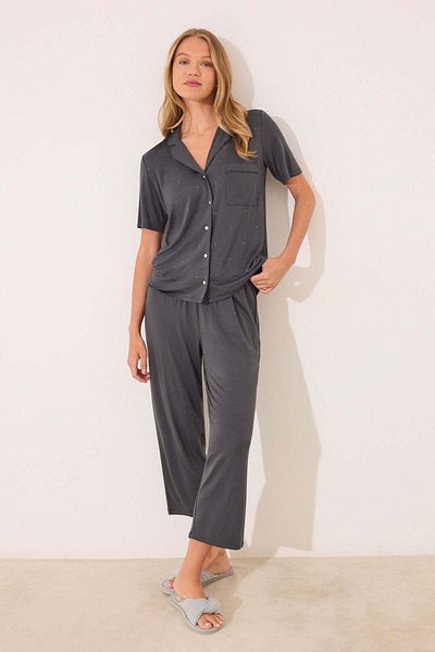 Women'secret Gray viscose Capri classic pyjamas