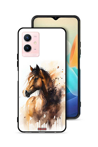 Tolwak Vivo Y33s 5G Protective Case Cover Horse Abstract Art