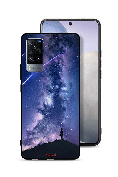 Tolwak غطاء حماية لهاتف Vivo X60 بنقشة نجوم متحركة