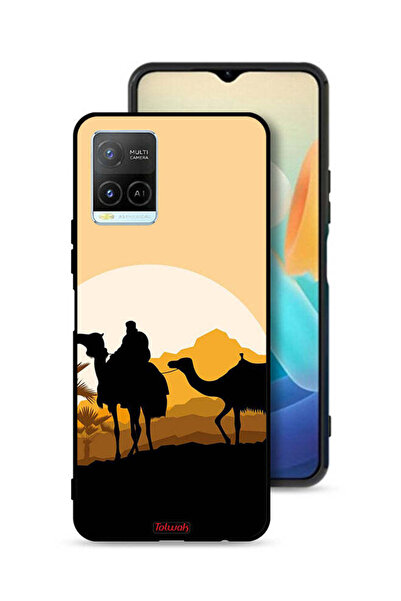 Tolwak غطاء حماية Vivo Y33s 4G برسومات جمال في الصحراء