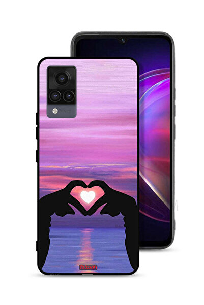 Tolwak Vivo V21 Protective Case Cover Heart Moon