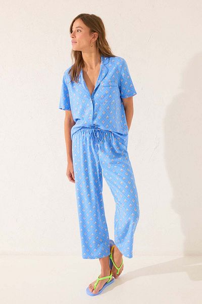 Women'secret Blue viscose Capri classic pyjamas