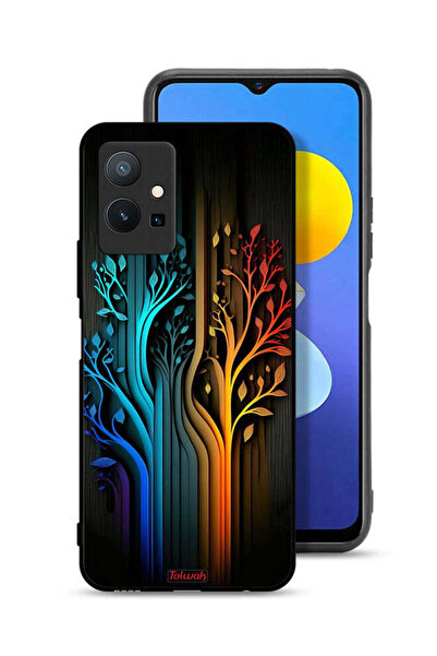 Tolwak غطاء حماية لهاتف Vivo Y75 5G برسومات أوراق الشجر