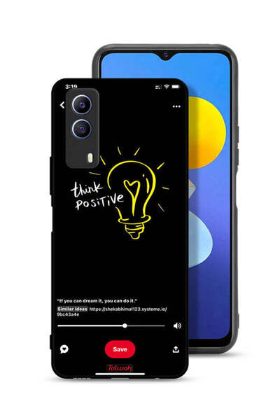Tolwak غطاء حماية لهاتف Vivo T1x - فكر بإيجابية