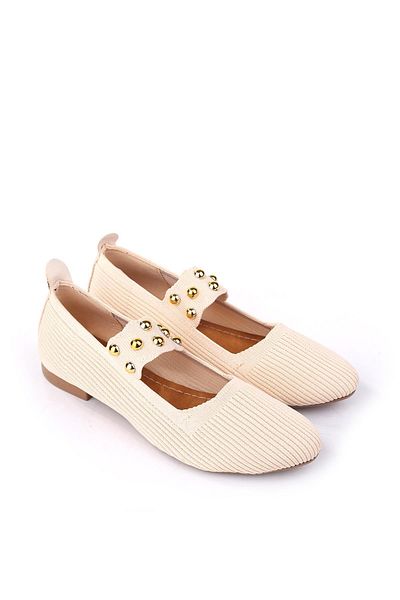 Papuçsepeti Shoe Basket 1719 Women's Knitwear Knitted Daily Comfortable Ballerina Shoes