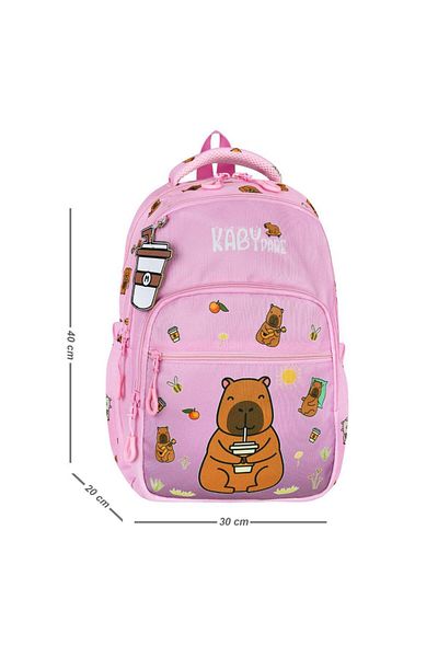 Baginn Geanta unisex pentru școală primară Caby Para Set de 3 40*30 cm Cutie de prânz Trusa de creion Ortopedică KabyPare