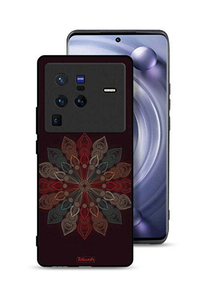 Tolwak غطاء حماية لهاتف Vivo X80 Pro بتصميم زهرة ماندالا
