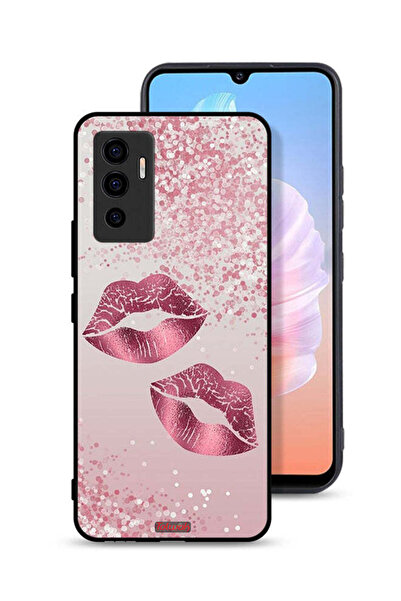 Tolwak غطاء حماية لهاتف Vivo S10e 5G برسومات شفاه لامعة