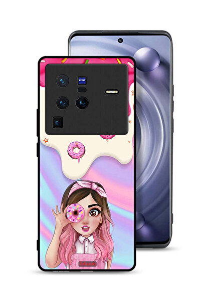 Tolwak غطاء حماية Vivo X80 Pro يحمل صورة دونات