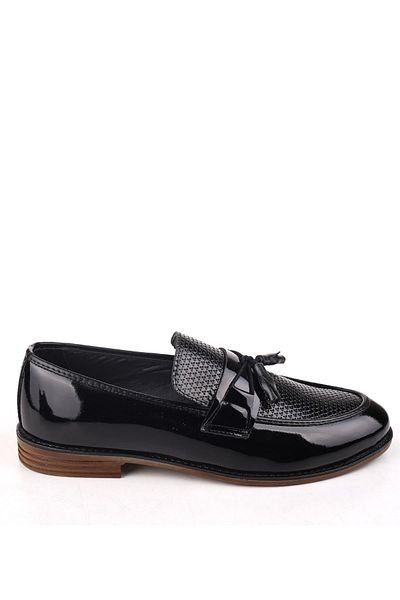 Papuçsepeti Shoe Basket 4704 Tasseled Men's Ballerina Shoes