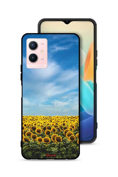 Tolwak غطاء حماية لهاتف Vivo Y33s 5G بنقشة عباد الشمس تحت السماء