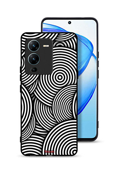 Tolwak غطاء حماية لهاتف Vivo V25 Pro 5G بنمط دوائر وهمية