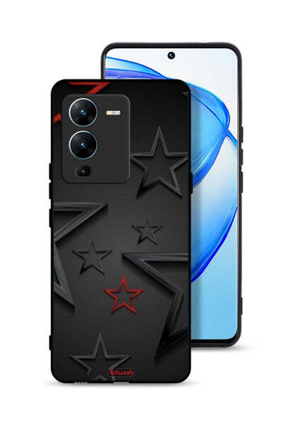 Tolwak غطاء حماية بنقشة نجوم لهاتف Vivo V25 Pro 5G