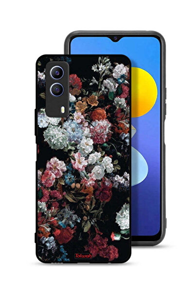 Tolwak غطاء حماية لهاتف Vivo T1x بنقشة ورود عتيقة