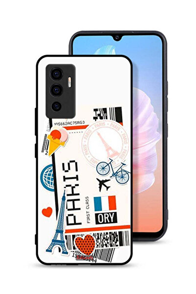 Tolwak غطاء حماية لهاتف Vivo S10e 5G، ملصق باريس