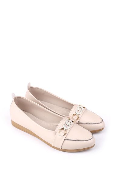 Papuçsepeti Shoe Basket 4717 Women's Large Size Comfortable Sole Ballerina Shoes