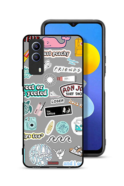 Tolwak Vivo T1x Protective Case Cover Good Vibes Stickers
