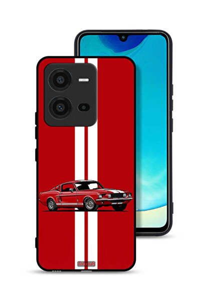 Tolwak Vivo V25 5G Protective Case Cover Vintage Car Abstract Art