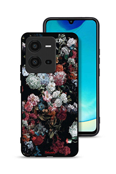 Tolwak غطاء حماية لهاتف Vivo V25 5G بنقشة ورود عتيقة