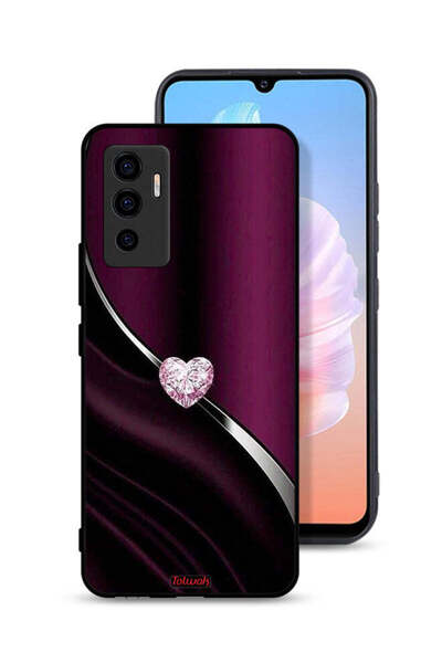 Tolwak Vivo V23e Protective Case Cover Diamond Heart