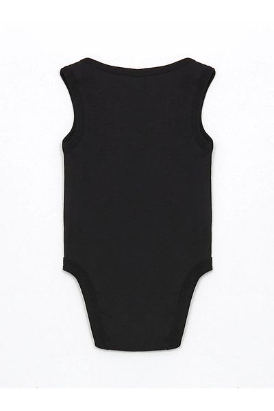 LC Waikiki Crew Neck Printed Baby Boy Snap Bodysuit