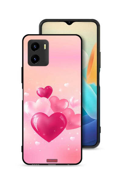 Tolwak Vivo Y15s Protective Case Cover Beautiful Hearts Art