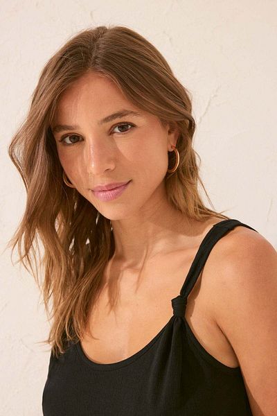 Women'secret Black viscose vest top