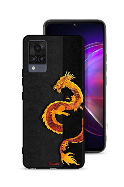 Tolwak Vivo V21 Protective Case Cover Dragon Art