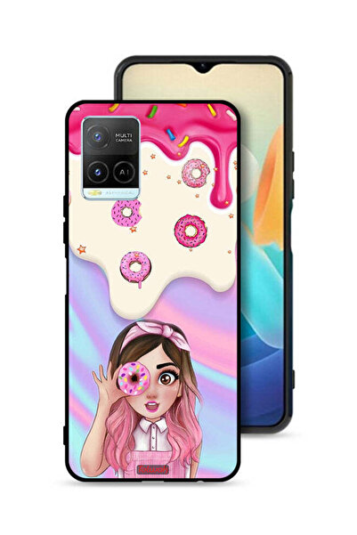 Tolwak غطاء حماية لهاتف Vivo Y21 يحمل دونات