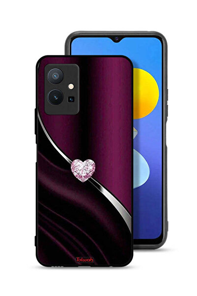 Tolwak غطاء حماية لهاتف Vivo Y75 5G بتصميم قلب ماسي