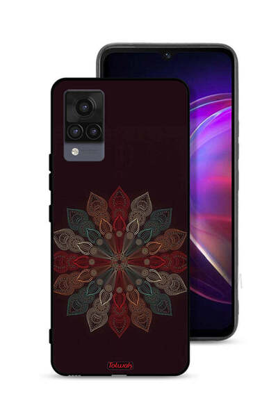 Tolwak غطاء حماية لهاتف Vivo V21 بتصميم زهرة ماندالا