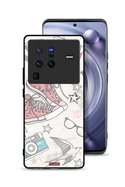 Tolwak غطاء حماية من القماش بتصميم حذاء وكاميرا من Vivo X80 Pro