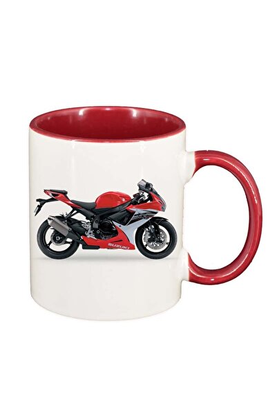 INOVATIX Cana alba personalizata, Motor, interior rosu, D41, INOVATIX®. 330ml