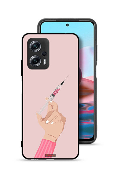 Tolwak غطاء حماية لهاتف شاومي ريدمي نوت 11T برو 5G بنقشة Love Injection