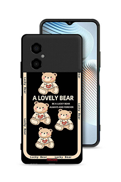 Tolwak غطاء حماية لهاتف Xiaomi Poco M4 5G - دب جميل