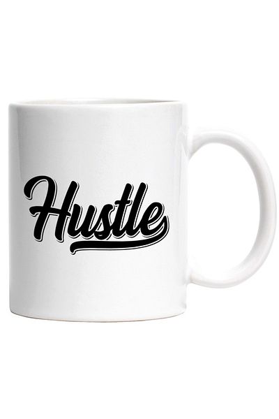 INOVATIX Personalized white mug, message that encourages you to work - ambition, effort, INOVATIX®. 330ml