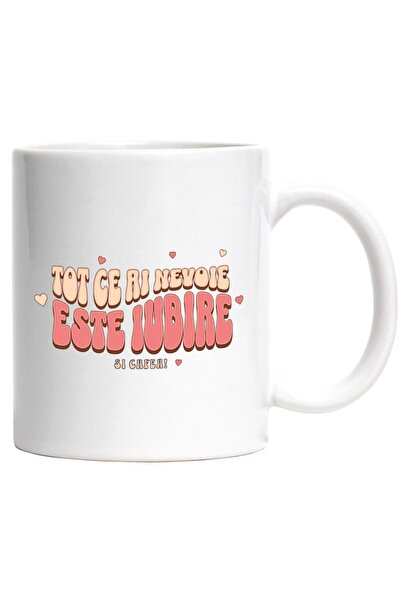 INOVATIX Εξατομικευμένη λευκή κούπα, το μόνο που χρειάζεστε είναι αγάπη και κ...