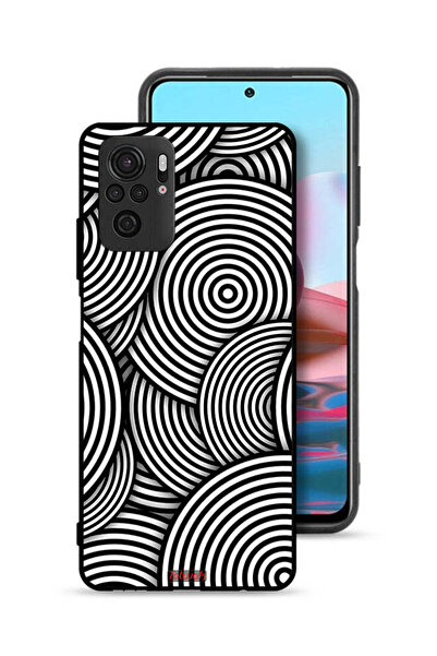 Tolwak غطاء حماية لهاتف شاومي ريدمي نوت 10 4G بنمط دوائر وهمية