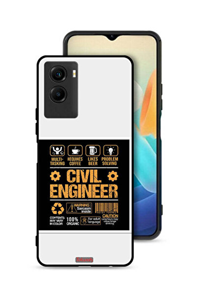 Tolwak غطاء حماية لهاتف Vivo Y55s 5G (2021) - ملصق مهندس مدني
